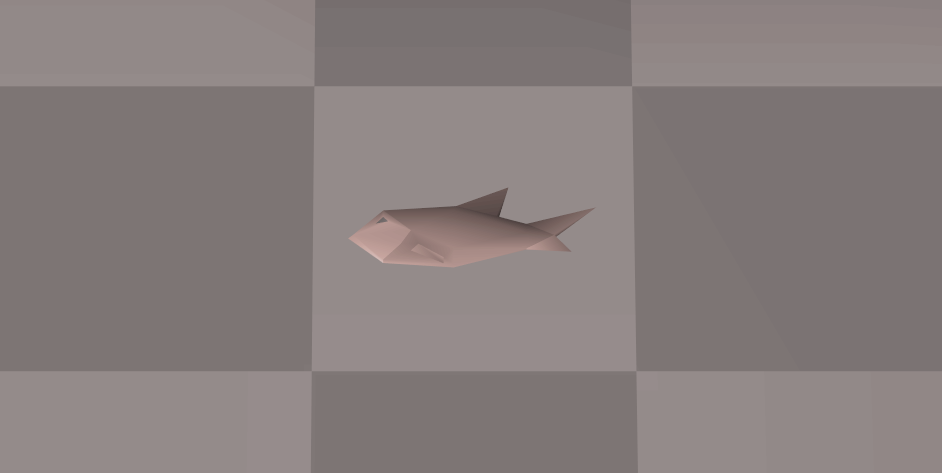 Trout ruudutettua taustaa vasten